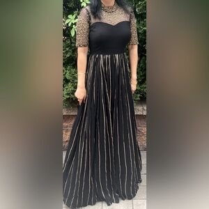 Embroidered Indian long Anarkali dressss